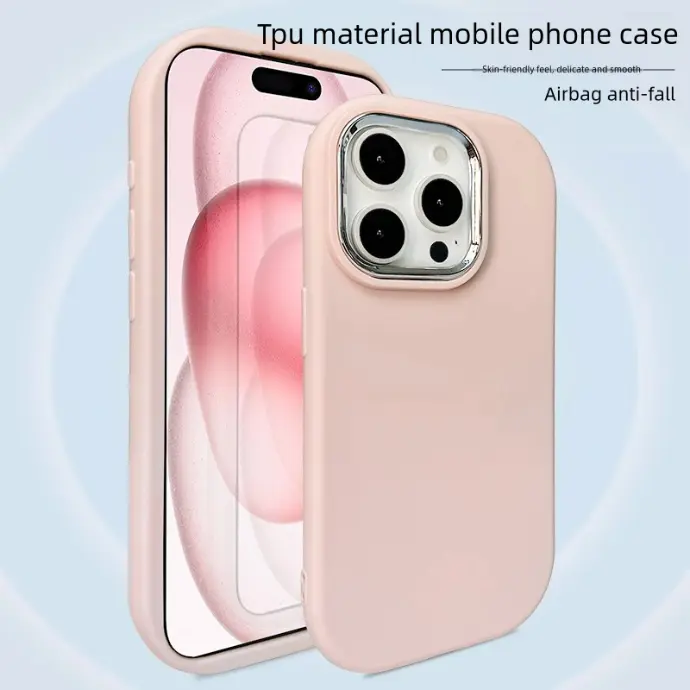 Cute couple mobile phone case 14-16 Pro MAX soft shell mobile phone case
