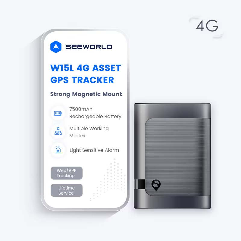 防水多功能全球定位系统跟踪器，带物联网4G LTE 2g网络GLONASS模式强磁电脑W15L
